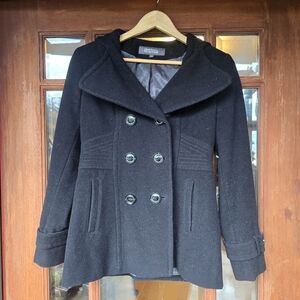 Black Peacoat Jacket